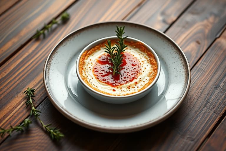 Rosemary Creme Brûlée med vaniljebønne og kardemomme