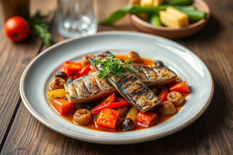 Daniels sardine- og rødpapriketerrin