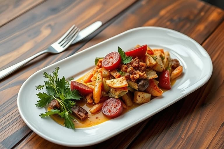 Sautert brokkoli rabe og chorizo