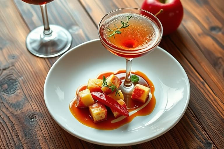 Smirnoff og Red Kissed Karamell Appletini