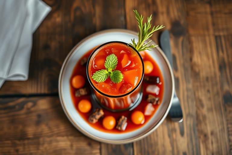 Bloody Mary-reker cocktail